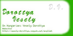 dorottya vesely business card